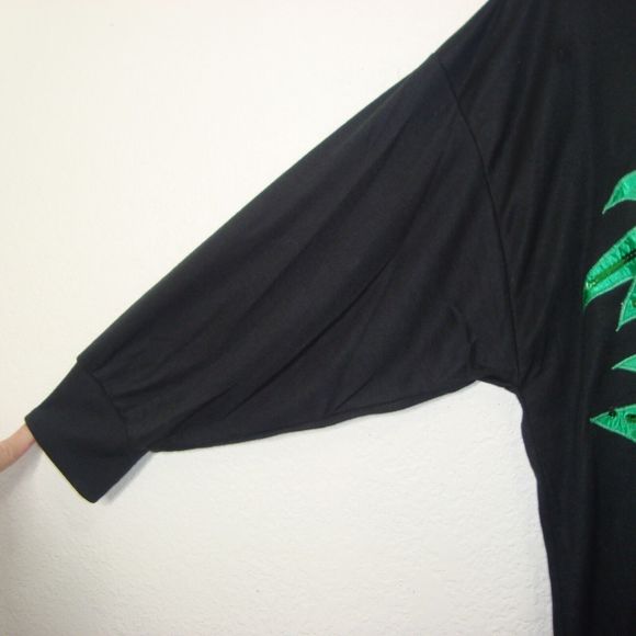 Bridge Gate Tropical Birds Sequins Applique 3/4 Sleeve Tunic Top* Size L - Picture 5 of 7